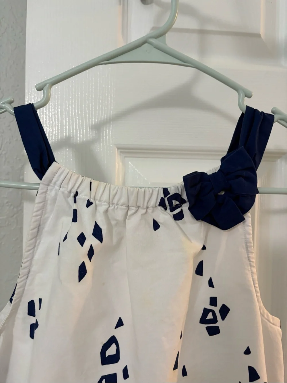 Gymboree Blue Safari Zebra Print Dress Girls Size 8